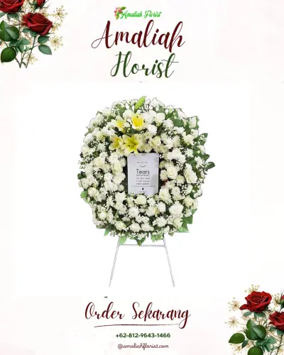 Krans Bunga Duka Cita di Belawan Ii